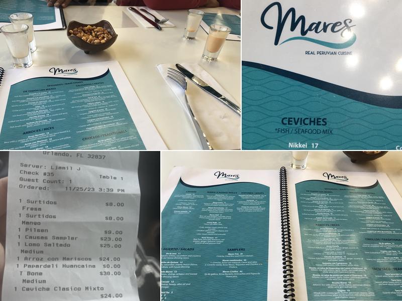Mares Menu