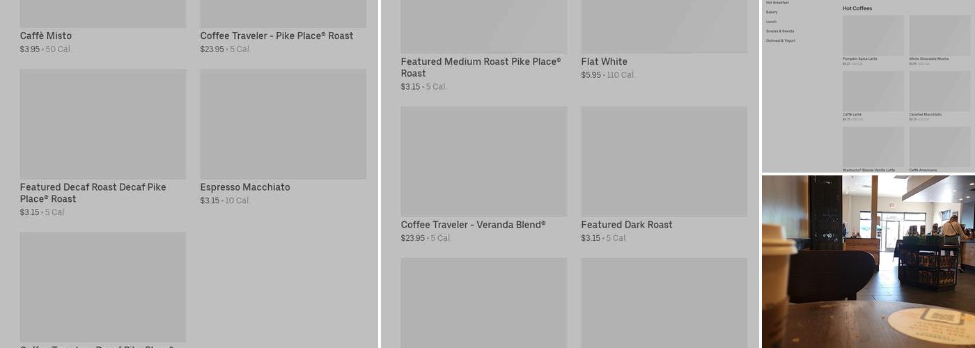 Starbucks Menu