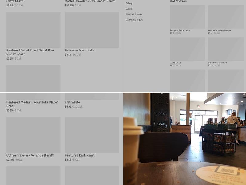 Starbucks Menu