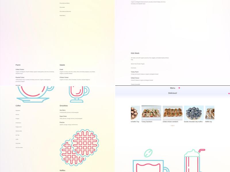 Playroom Cafe Two Menu