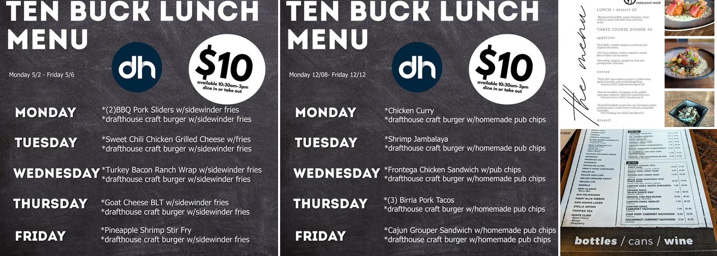 drafthouse Menu