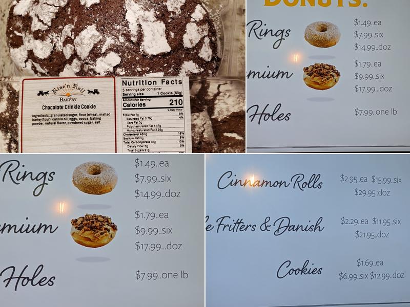 Rise’n Roll Bakery — Fishers Menu