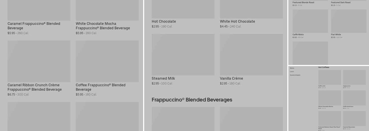 Starbucks Menu