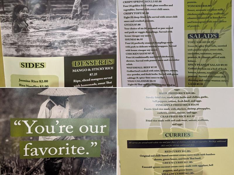 Thai Rice by Ritzutto Menu