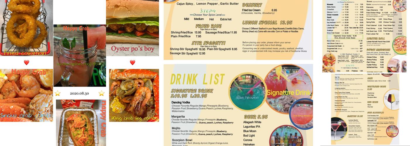Happy Crab Menu