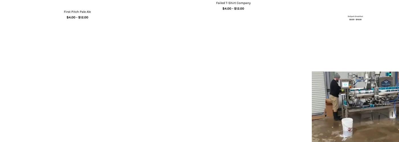 Rally Cap Brewing Company Menu