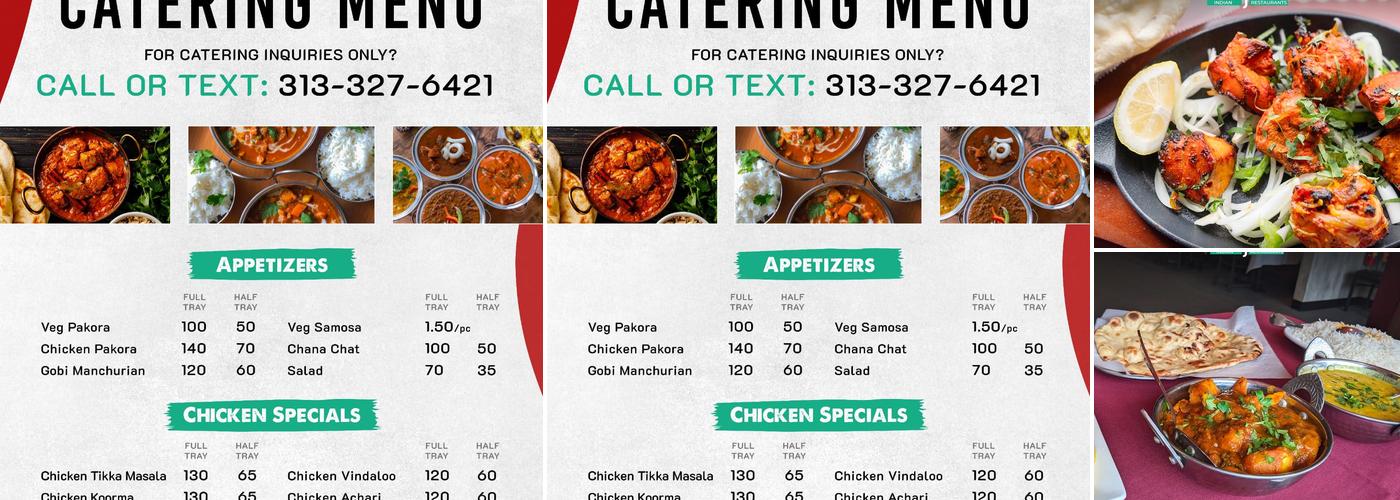 NoorJahan Indian Cusine - (Vernier/Mack) Menu