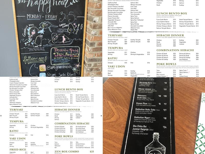 Umi Sushi&Grill Menu