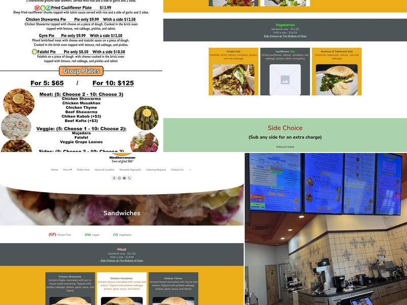 Bread Bites Mediterranean Menu