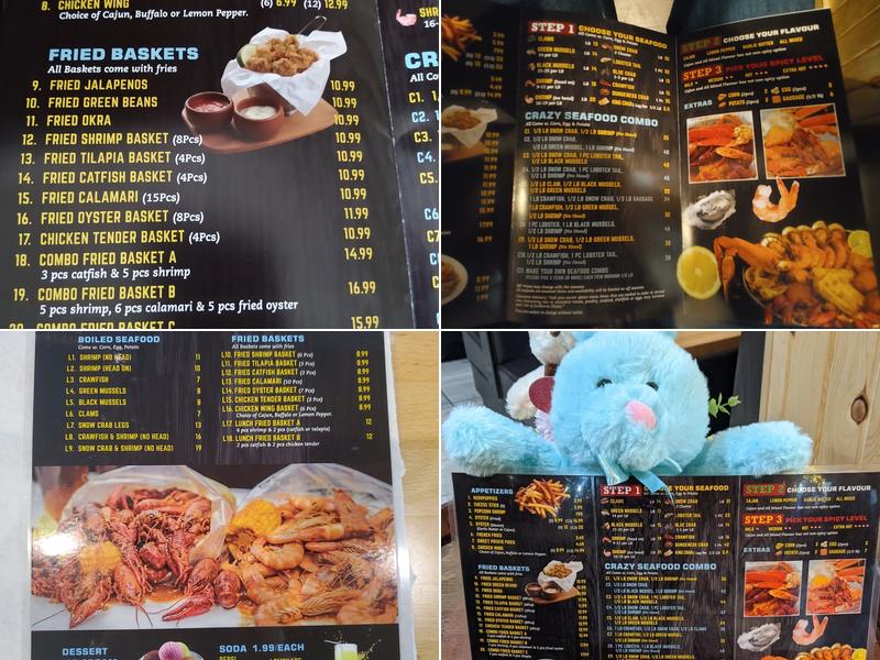 Crazy Crab Menu