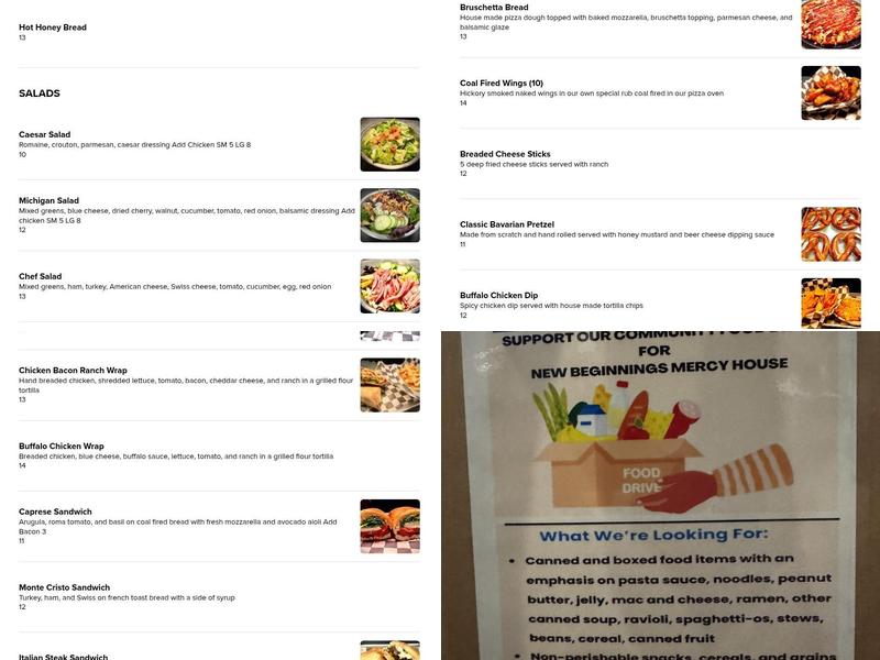 Brass Monkey Menu