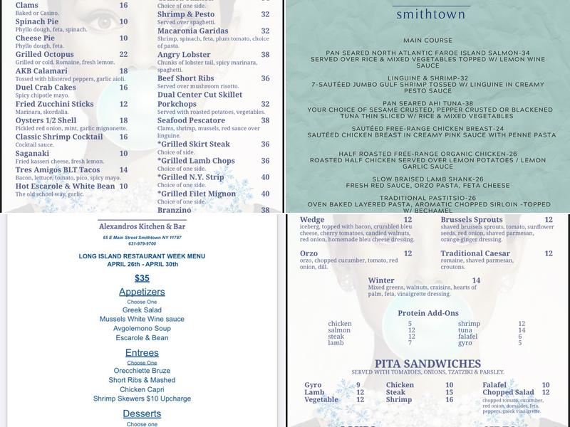 akb smithtown Menu