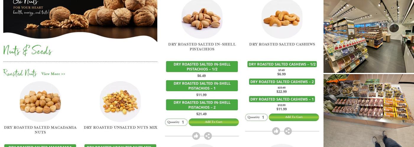Nuts Factory Menu