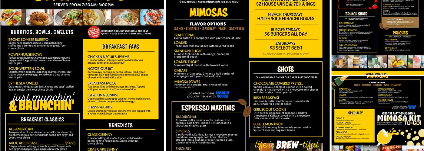 Brunches Menu