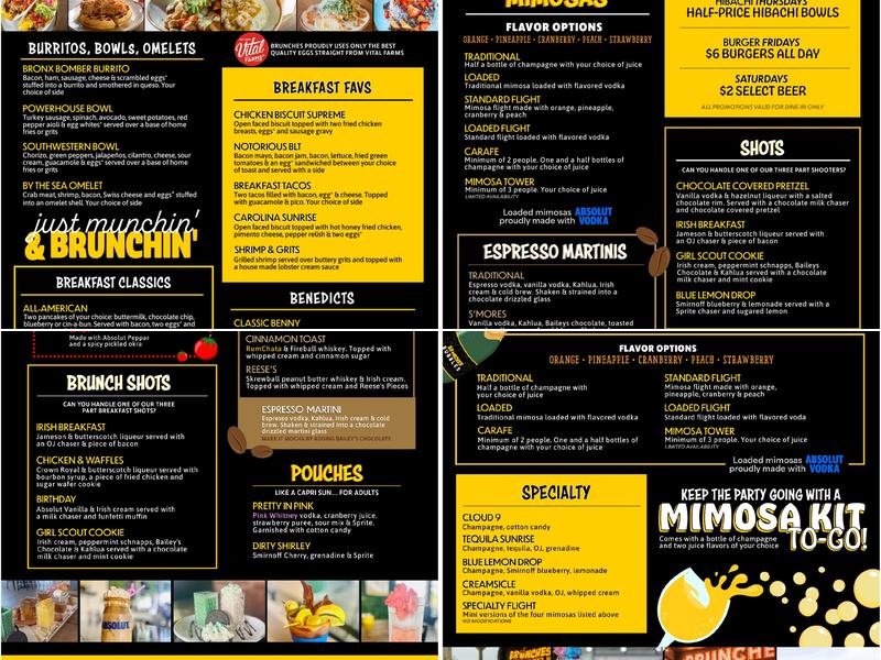 Brunches Menu