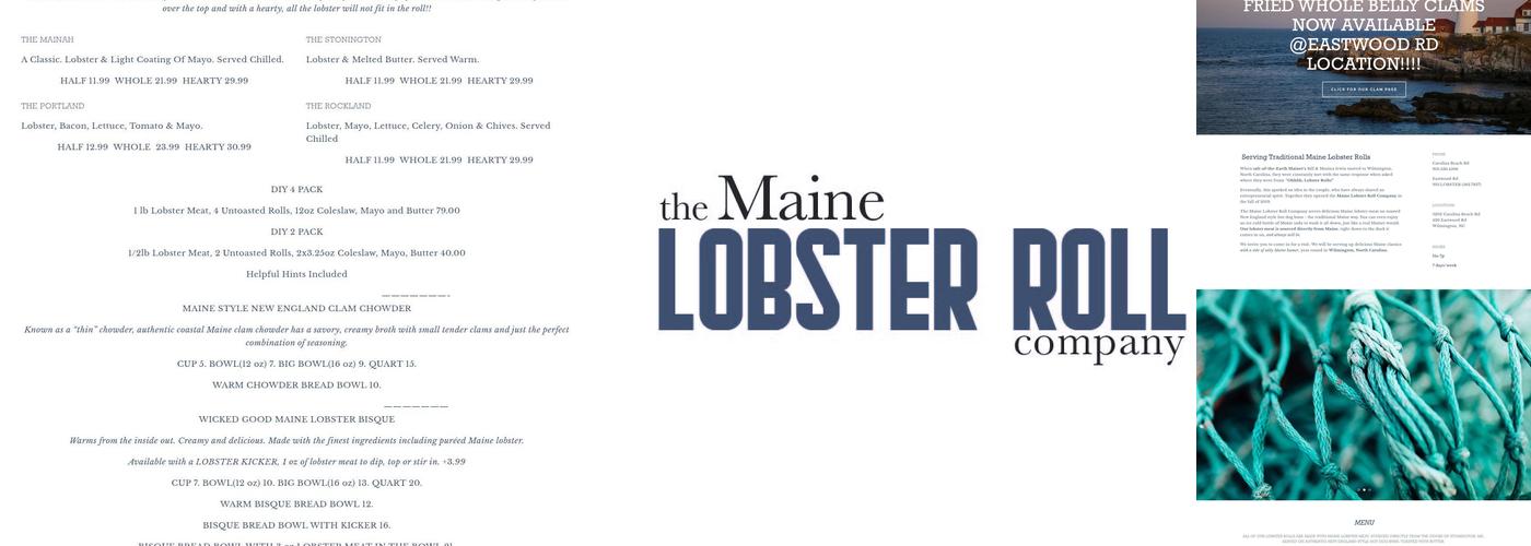 The Maine Lobster Roll Company Menu