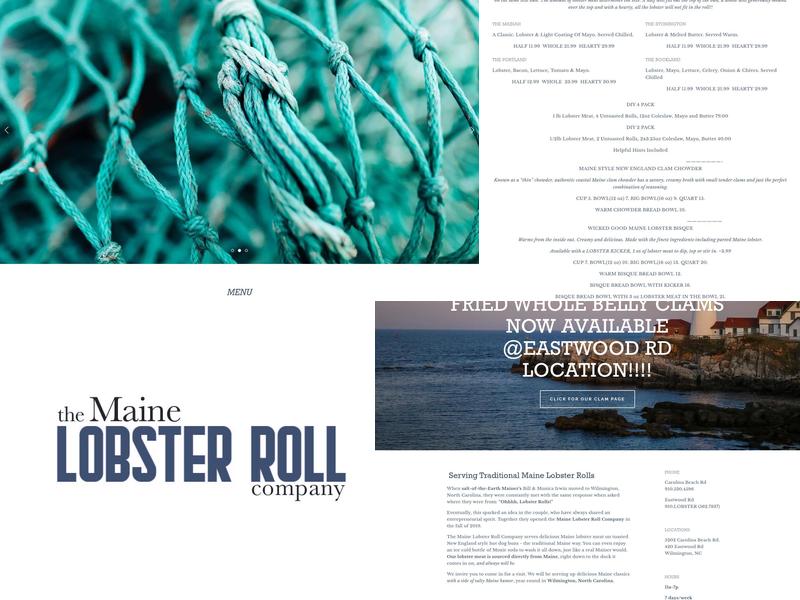 The Maine Lobster Roll Company Menu