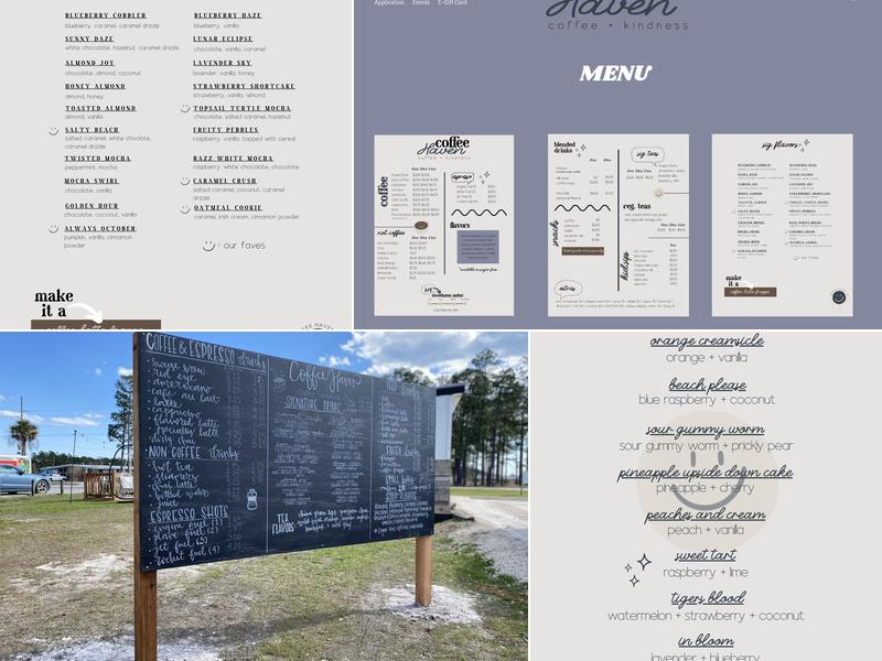 Coffee Haven Menu