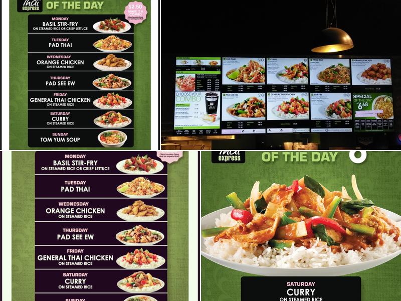 Thai Express Menu