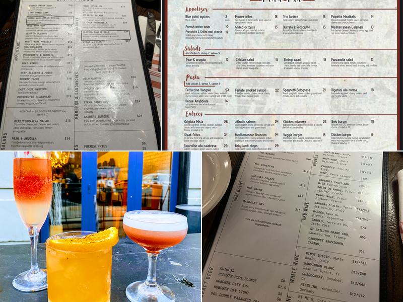 Belo Bar & kitchen Menu