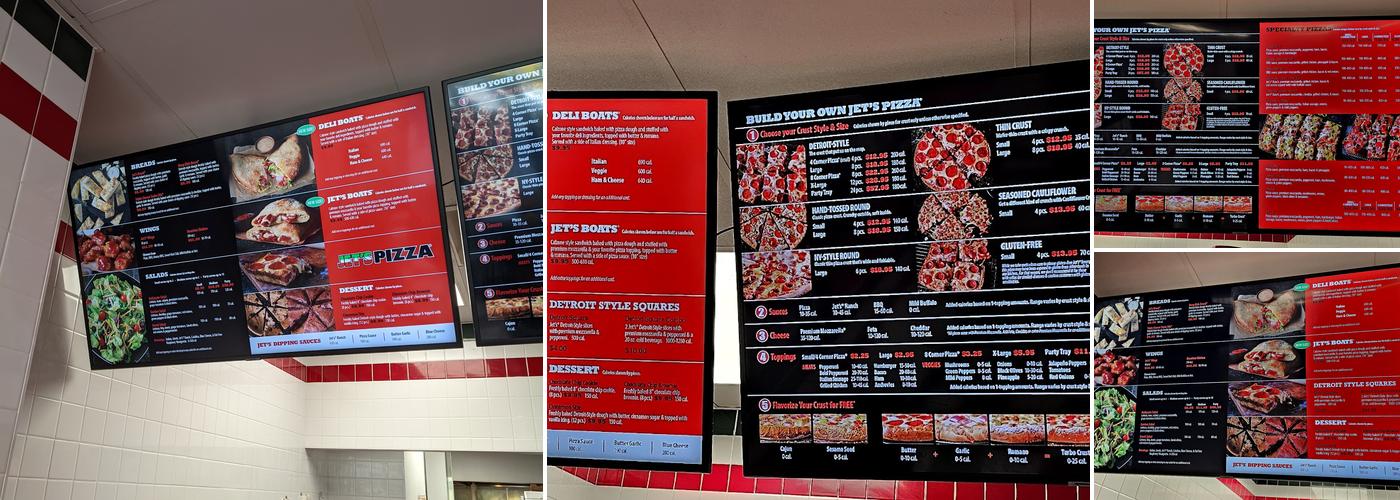 Jet's Pizza Menu