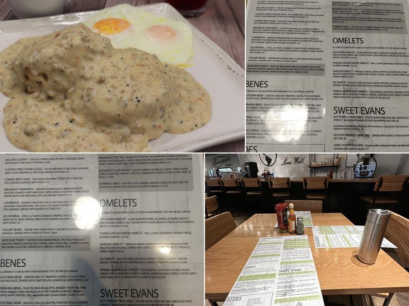 Good Evans Breakfast & Lunch Menu