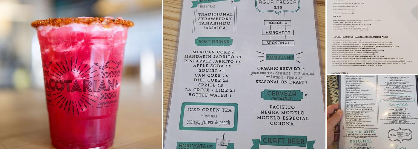 Tacotarian Menu
