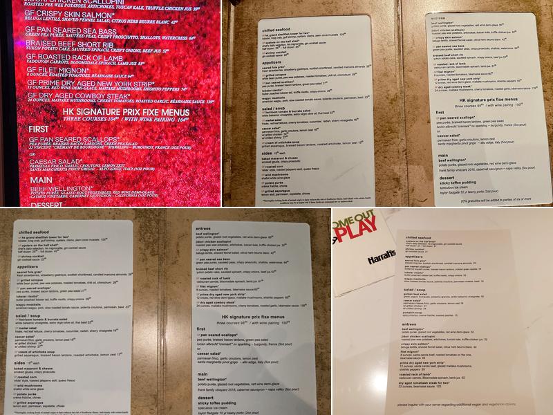 Gordon Ramsay Hell's Kitchen Menu