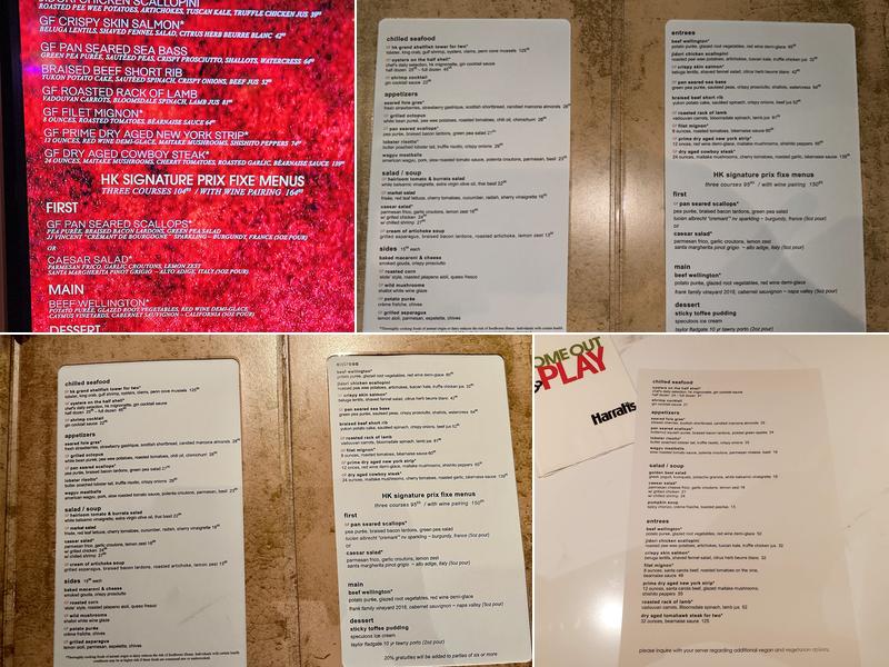 Gordon Ramsay Hell's Kitchen Menu