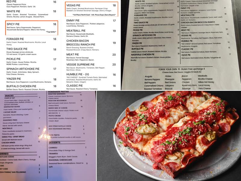 Iron Born Pizza & Pasta Menu