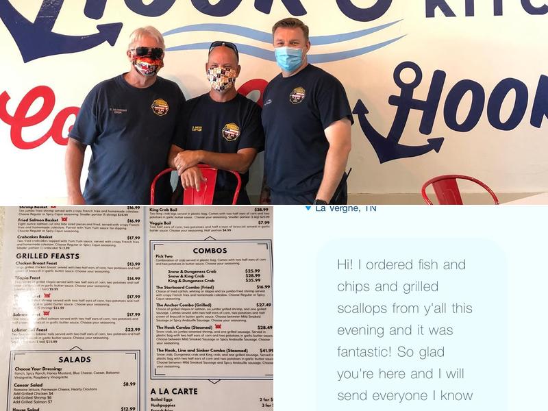 Hook's Seafood Kitchen Menu