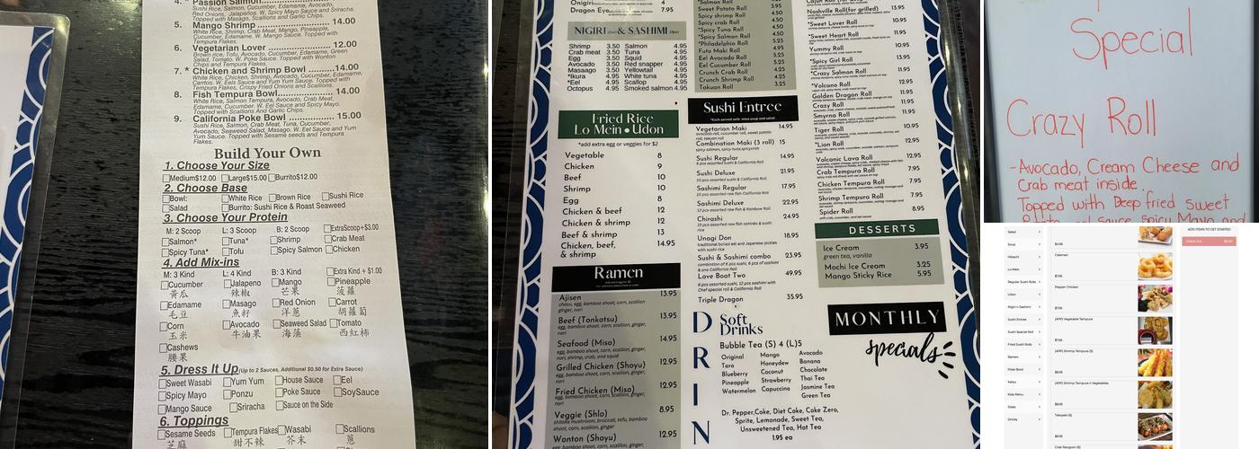 Yummy Poki Menu