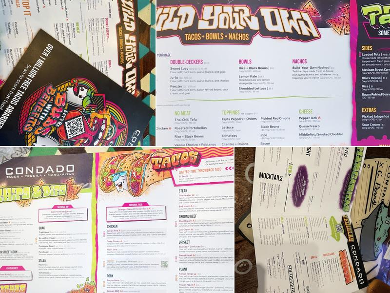 Condado Tacos Menu