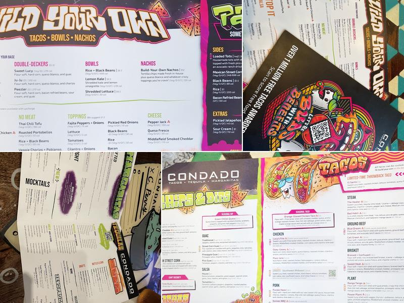 Condado Tacos Menu