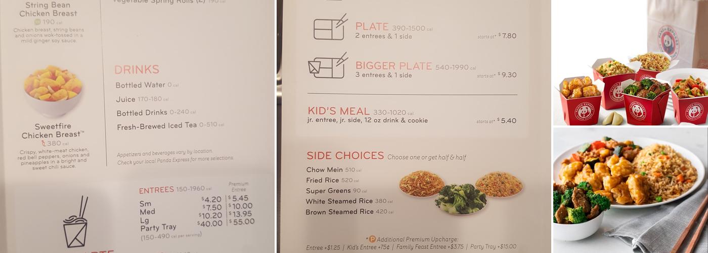 Panda Express Menu