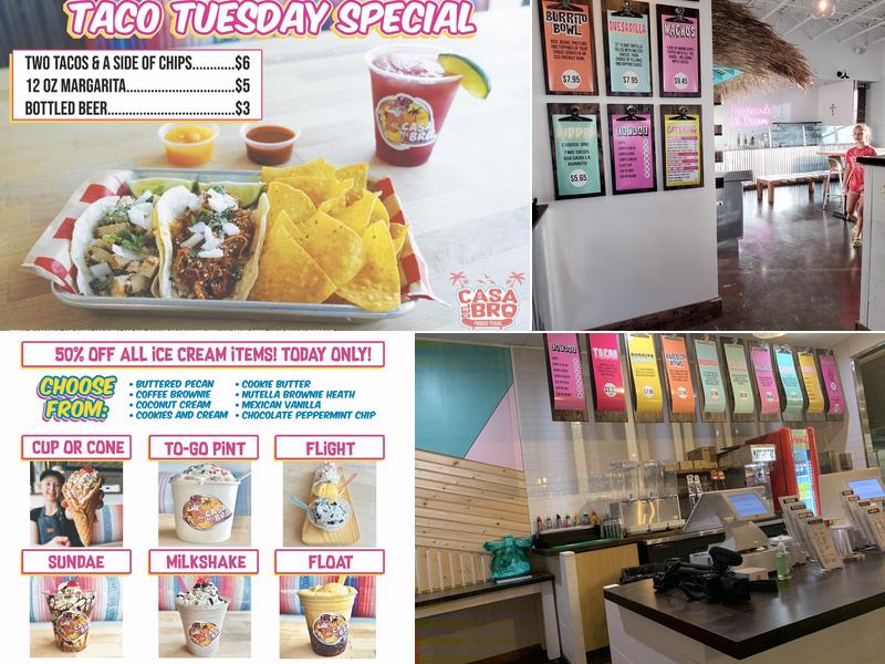 Casa Del Bro Mexican Food & Ice Cream Menu