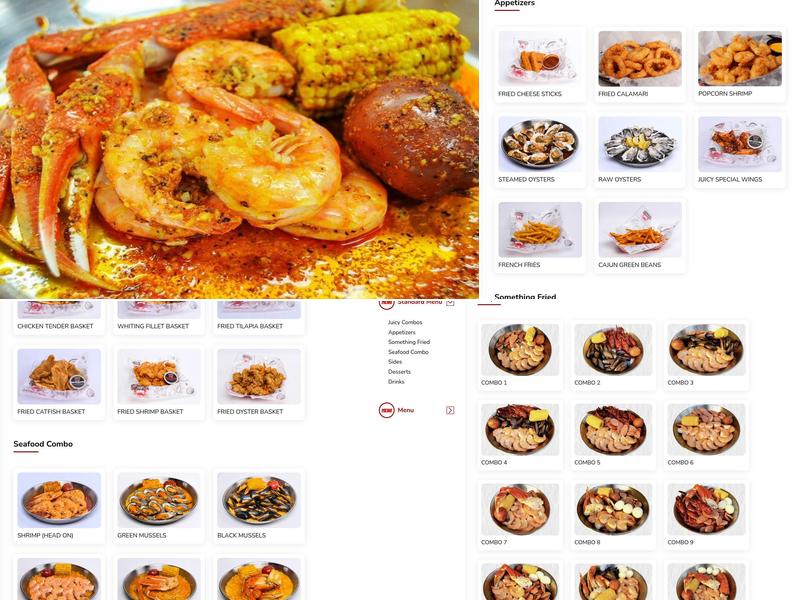 The Juicy Crab Columbia Menu