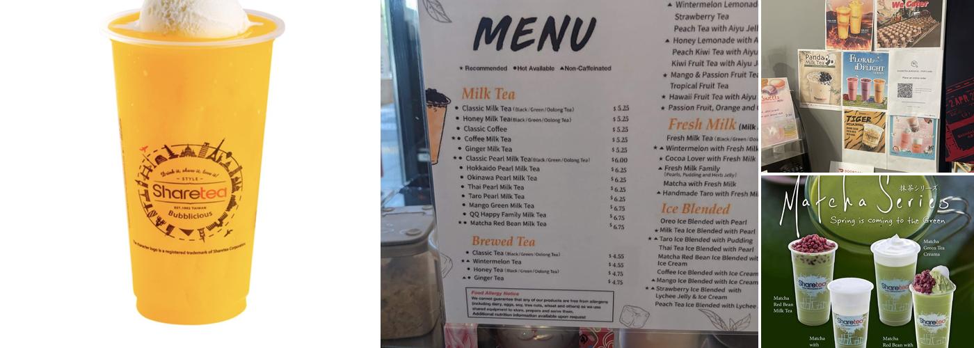 Sharetea Burnside Menu
