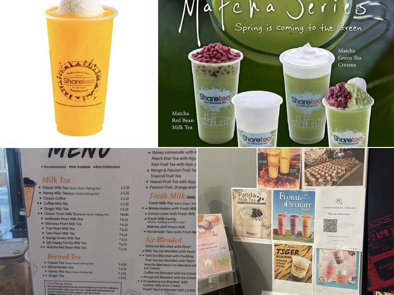 Sharetea Burnside Menu