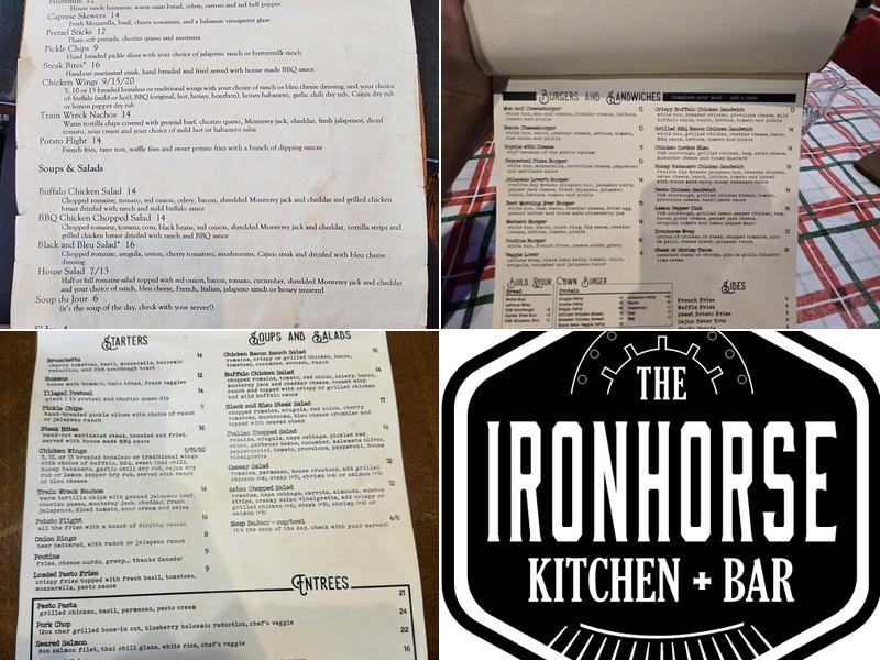 The Ironhorse Kitchen + Bar Menu