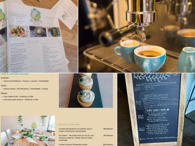 Persnickety Crane Cafe Menu