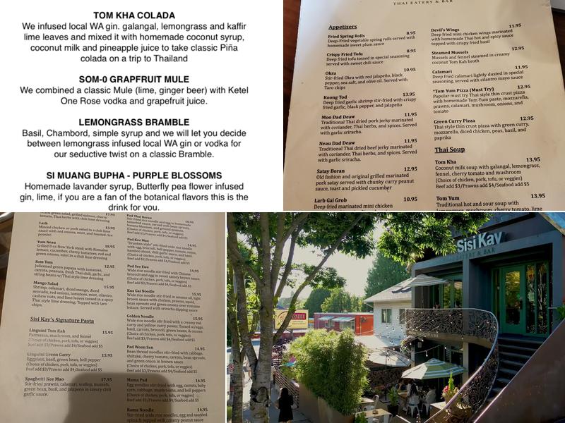 Sisi Kay Thai Eatery and Bar Menu