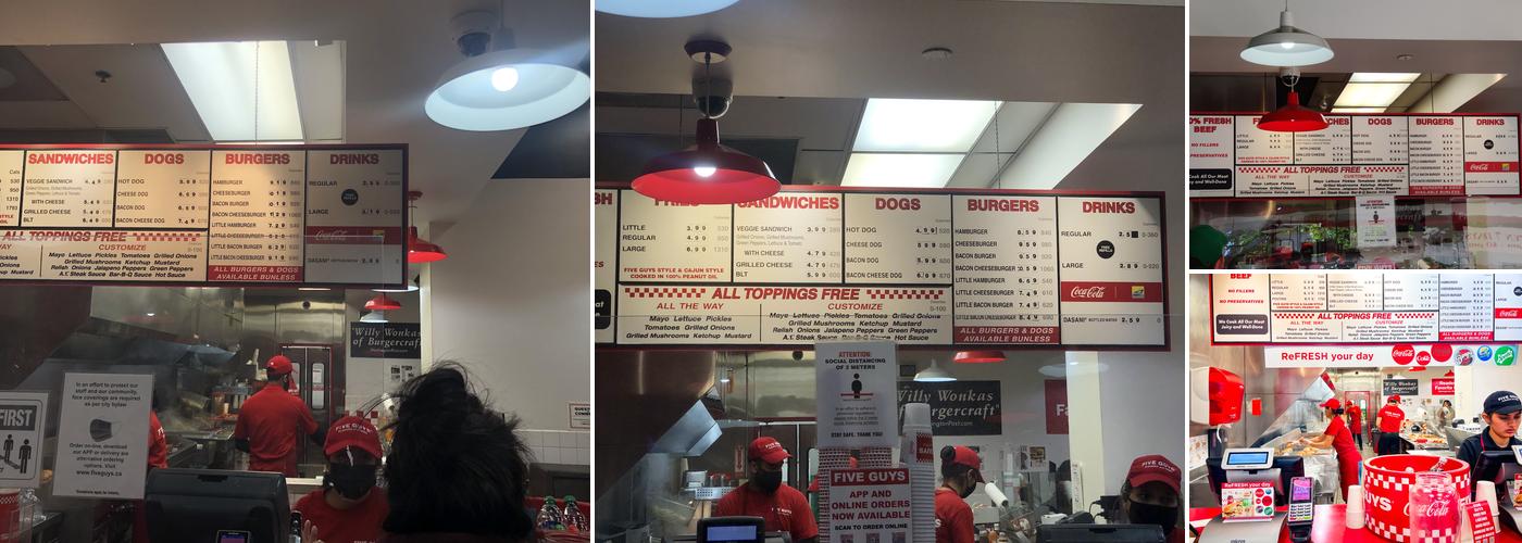 Five Guys Menu
