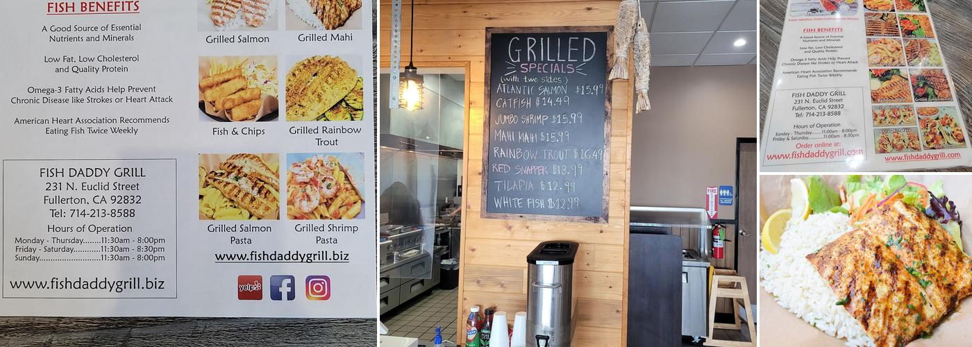 Fish Daddy Grill Menu