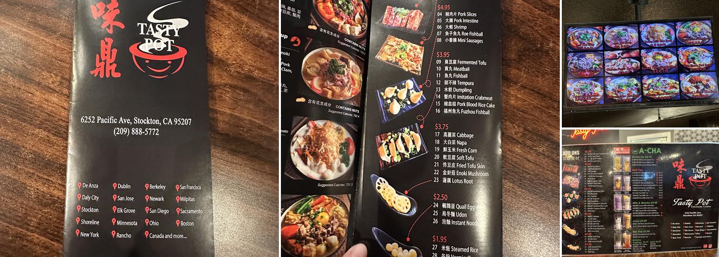 Tasty Pot Menu