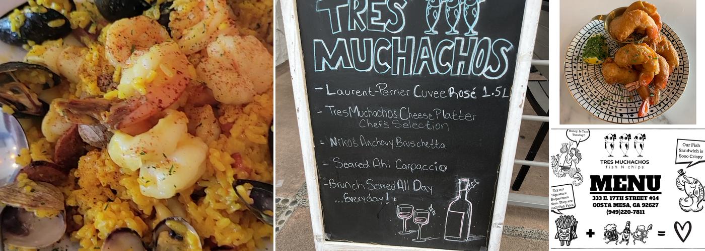 Tres Muchachos Seafood Grill Menu