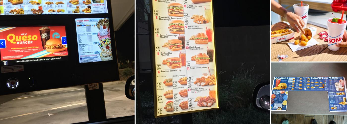 Sonic Drive-In Menu