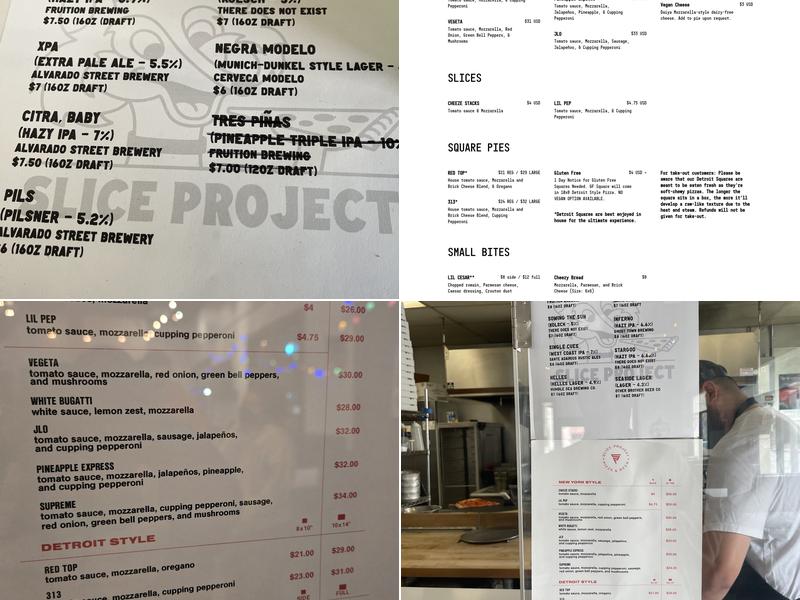 Slice Project Menu