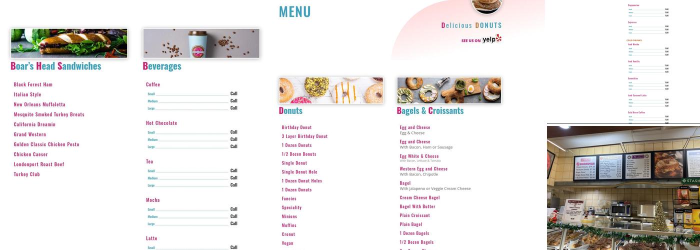 Donutopolis Menu