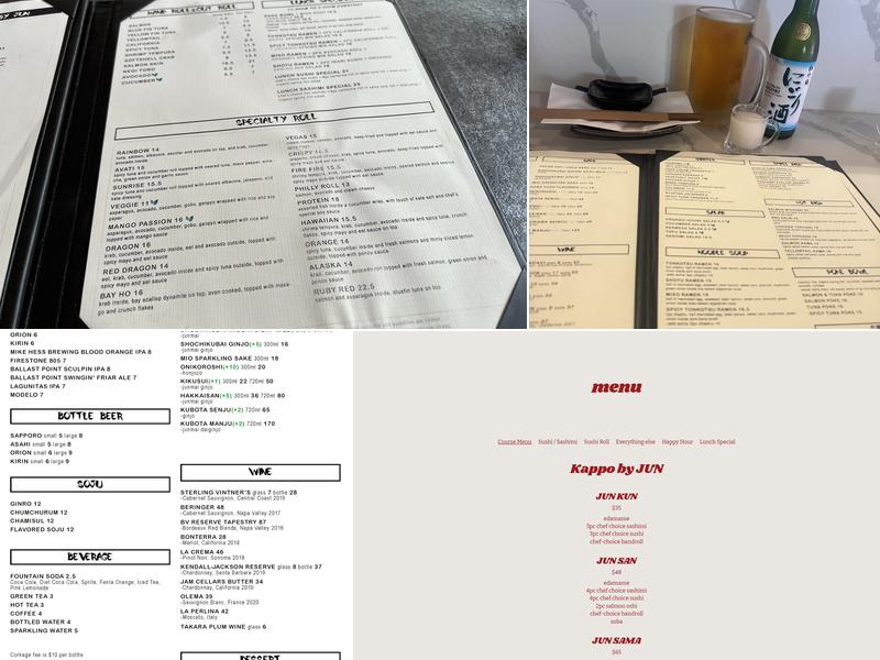 Chef JUN Menu